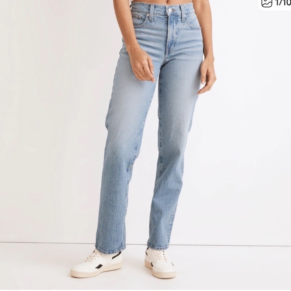 Madewell The Mid-Rise Perfect Vintage Straight Jeans sz 24